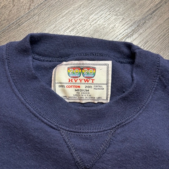 Vintage HVYWT Michigan Wolverines Sweatshirt Size M Made In USA Crew Neck Mascot - Picture 3 of 6